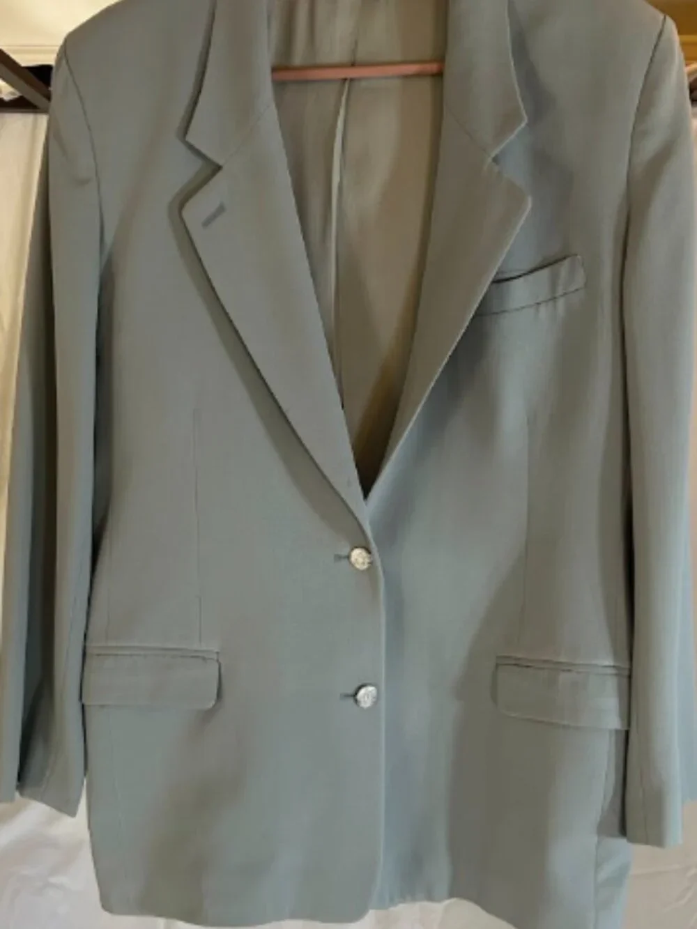 Sage green blazer set